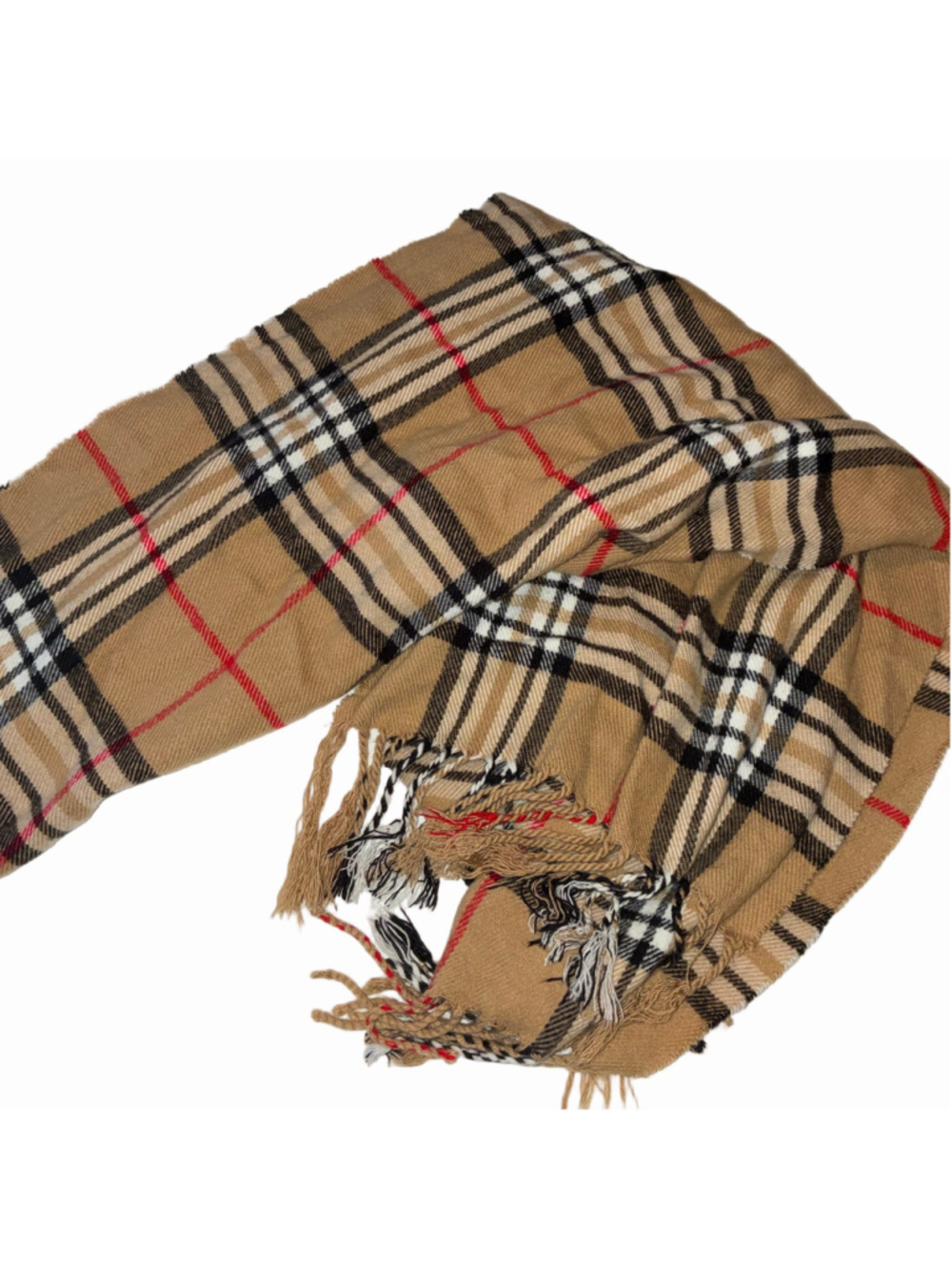 Women's Veronz Plaid Scarf One Size Beige Black Red